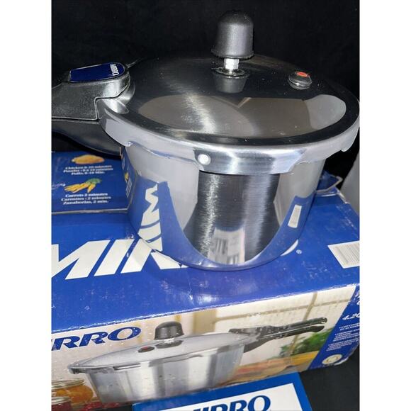 Mirro Polished Aluminum Pressure Cooker Cookware, 4.2-Quart, Silver - Picture 3 of 11